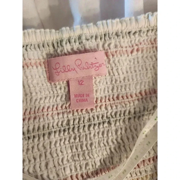 Lilly Pulitzer Felicity Strapless Dress in "Resort White Lady Like Stripe" - Picture 5 of 11